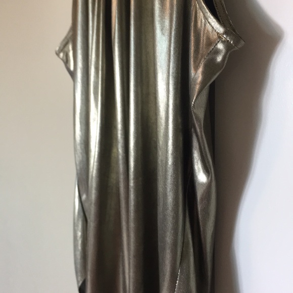 Vintage 70’s Metallic Silver Tank Women’s Sz M Top - Picture 8 of 8